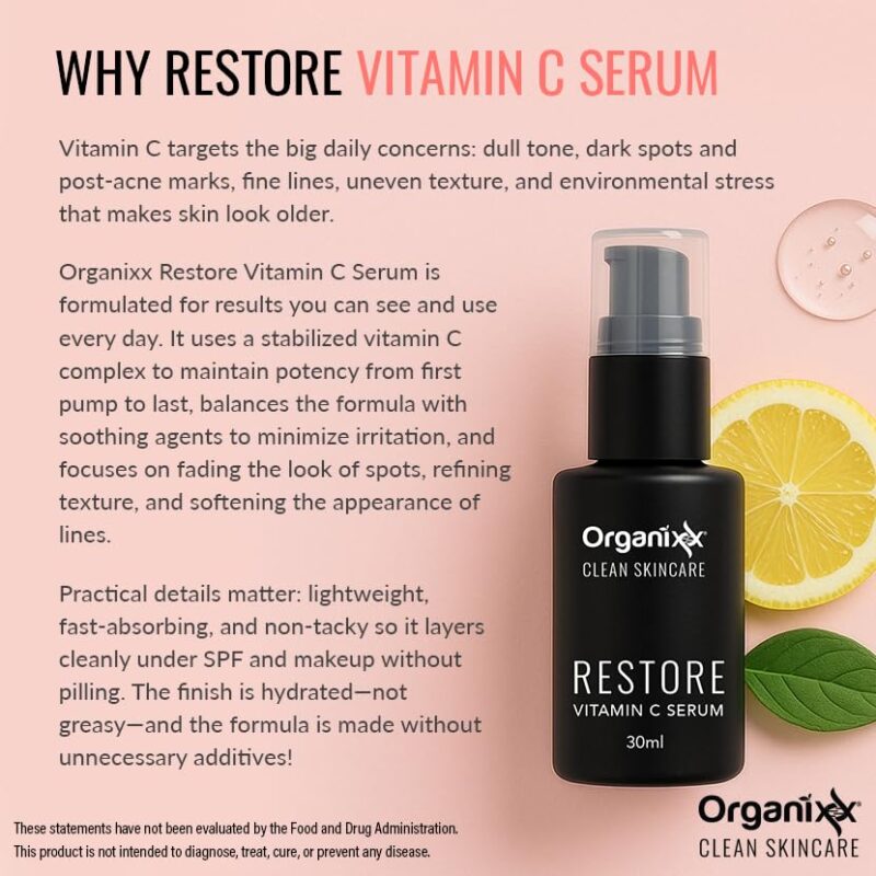 Best Organixx Restore Vitamin C Serum