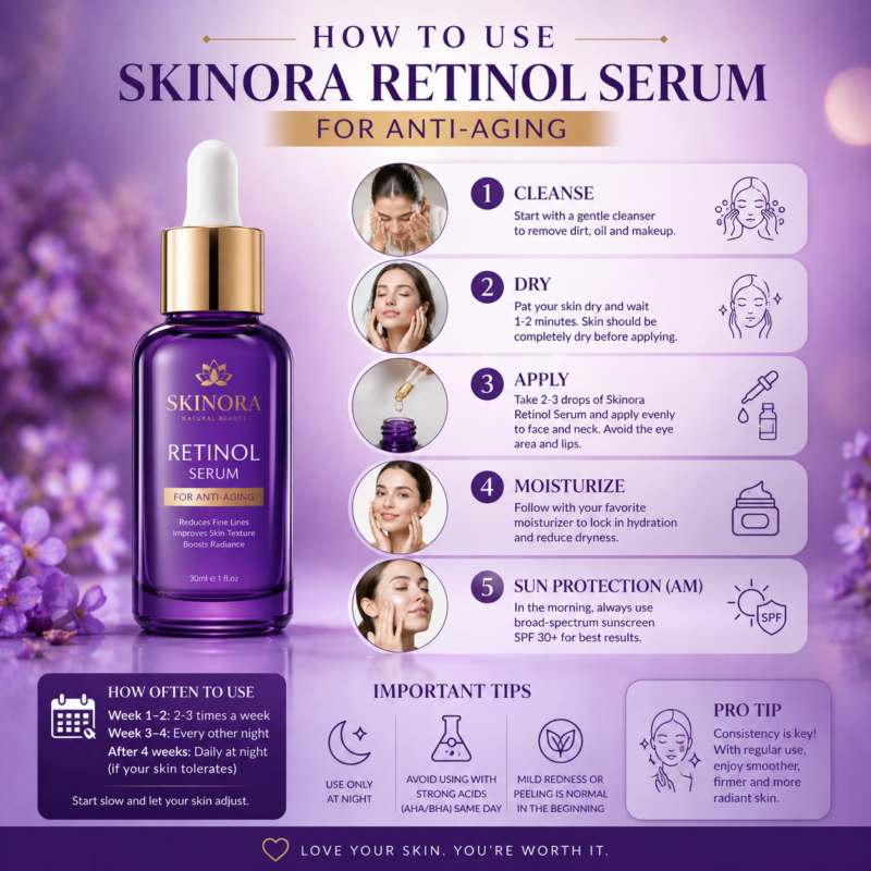  Skinora Retinol Serum for Anti-Aging