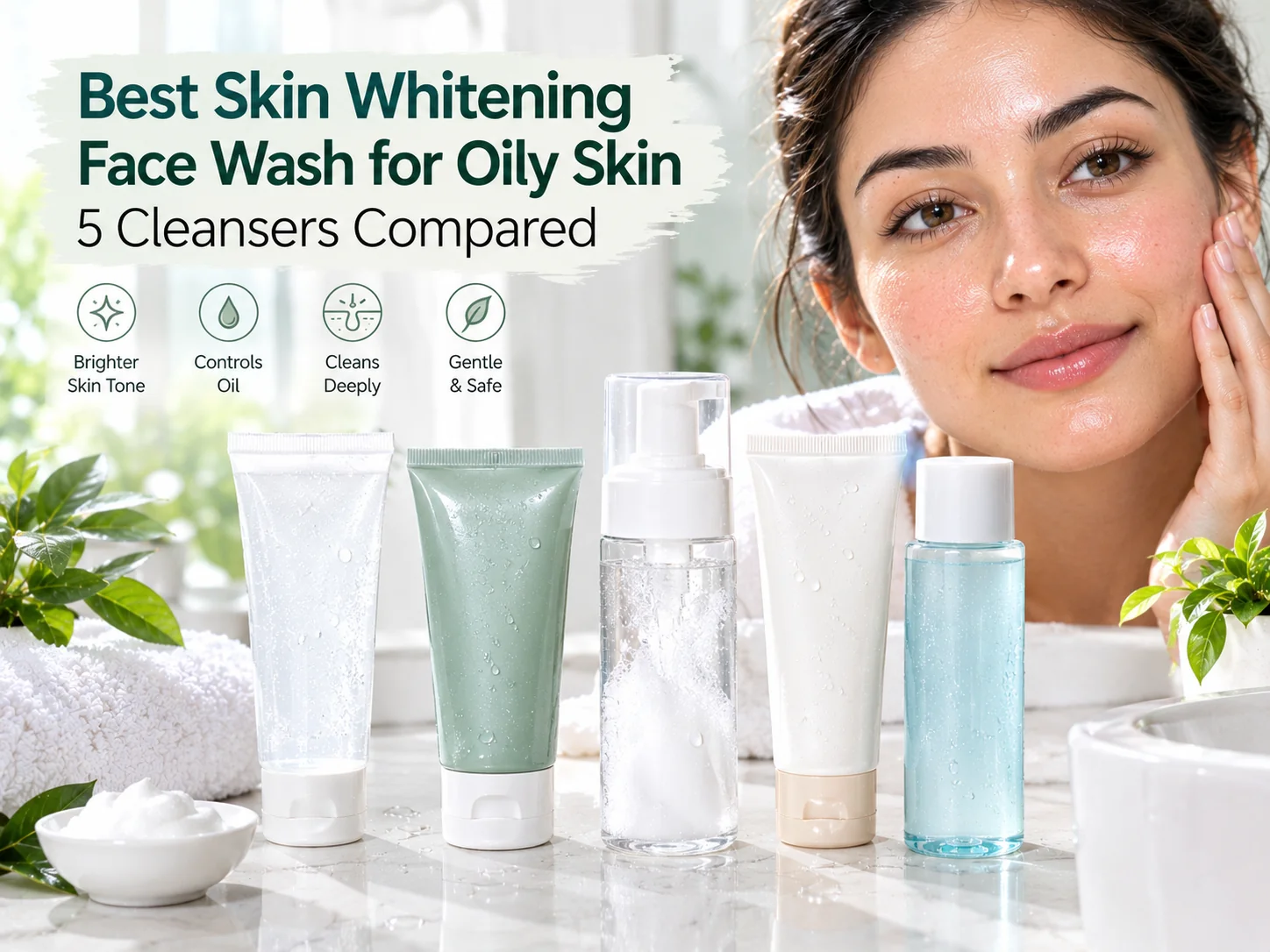 Best Skin Whitening Face Wash for Oily Skin: 5 Cleansers Compared