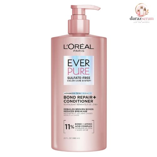 L’Oréal Paris EverPure Bond Repair+ Conditioner pump bottle